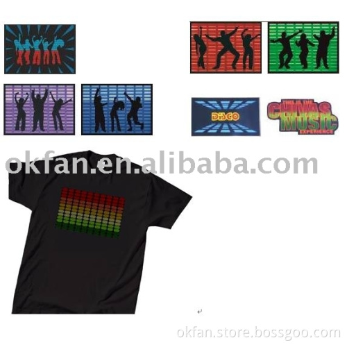 Sound Activated EL T-shirt product
